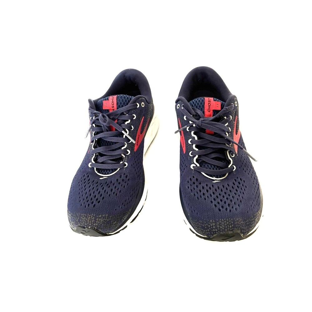 Men's Sz 10M Brooks Ghost 11 Blue Red Running Shoes Walking Jogging Sports